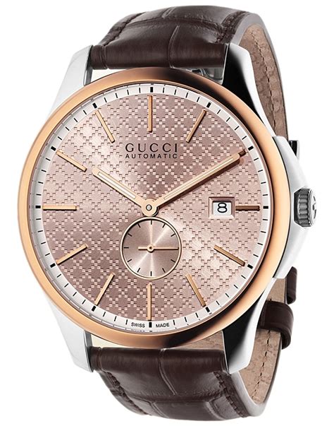 pink gold gucci watch